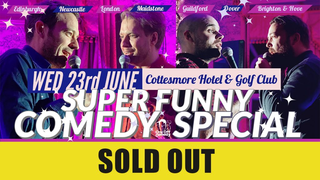 Stand up comedy at Cottesmore Hotel Golf Club, Crawley