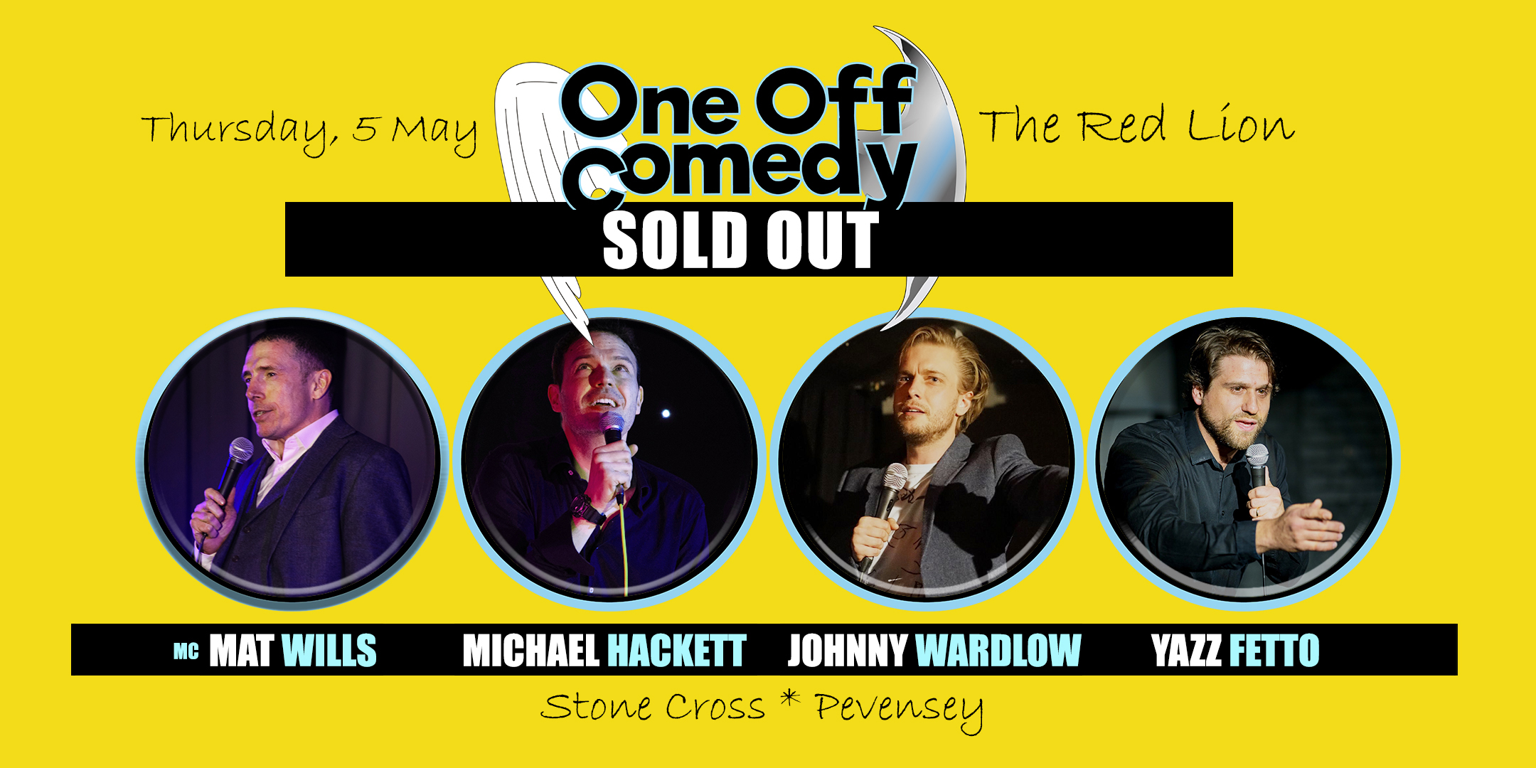Stone Cross, Pevensey One Off Comedy Special The Red Lion! One
