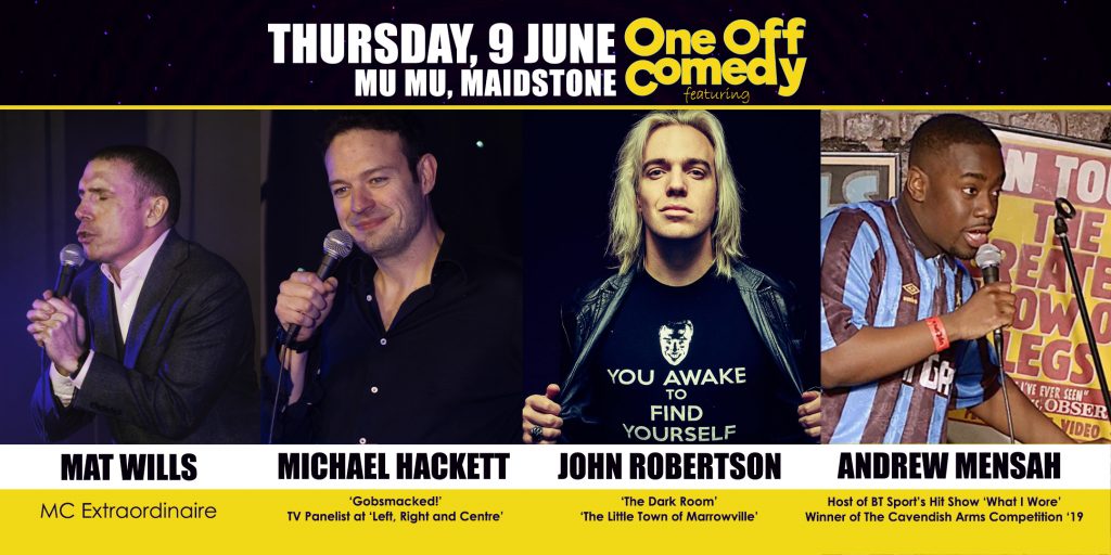 comedy night in Maidstone June 2022